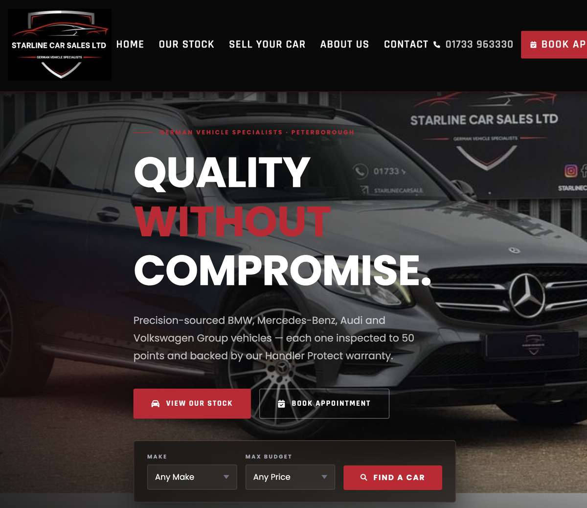 Starline Car Sales Ltd — Carbotix dealer website